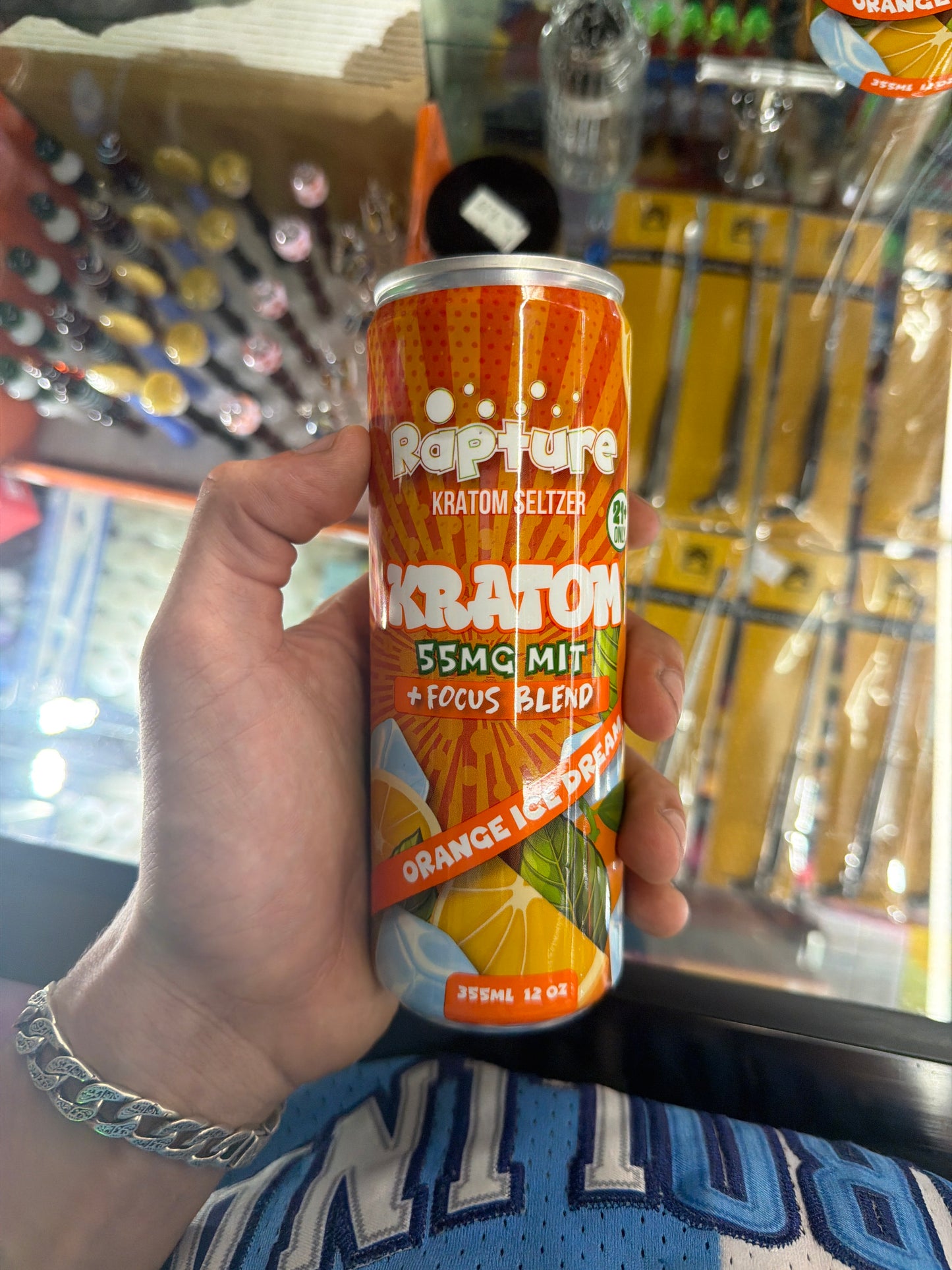 Rapture Kratom Seltzer Focus Blend 55mit Orange Ice Dream