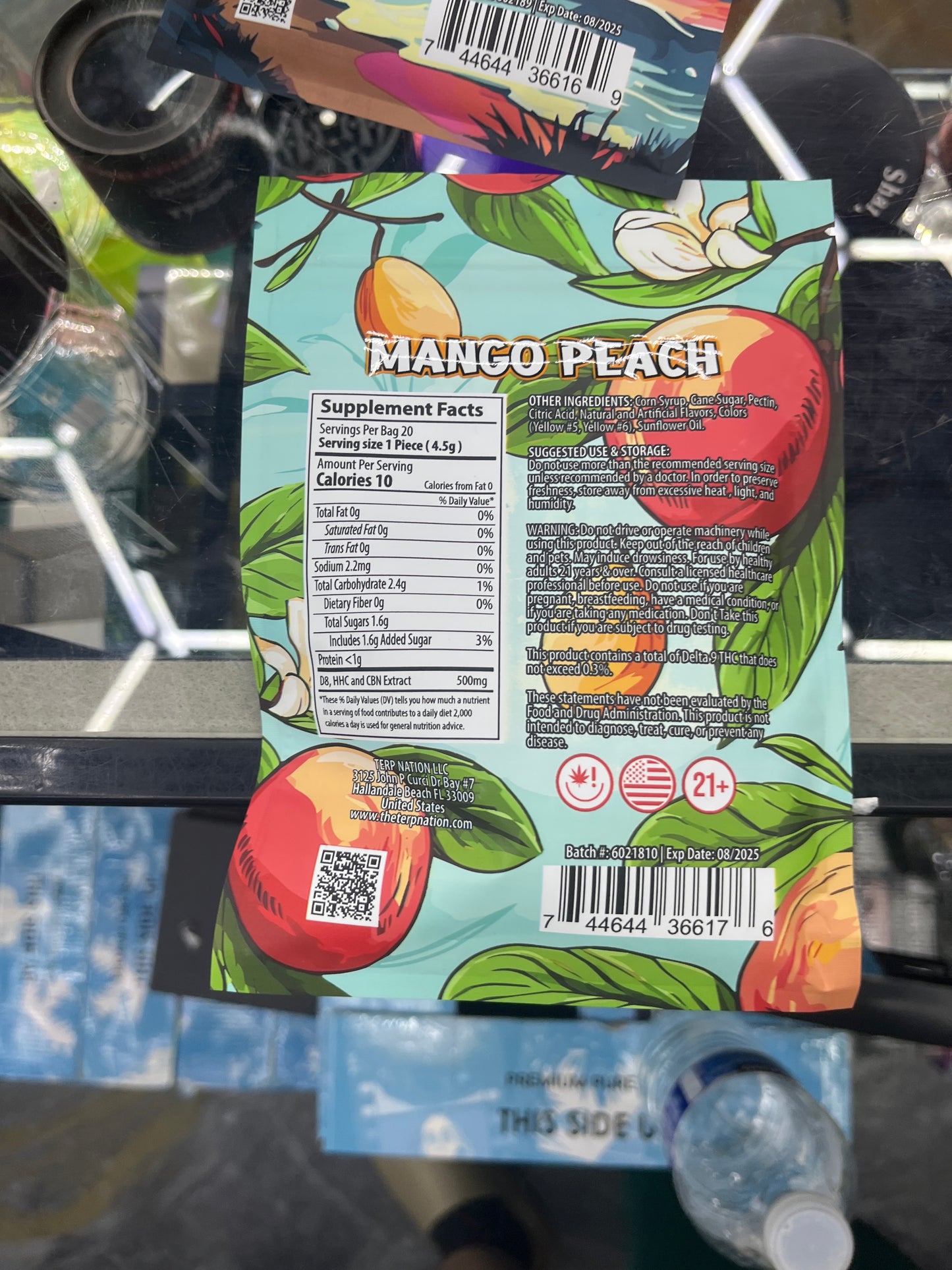 Smakd delta blend gummys 10000mg Mango peach