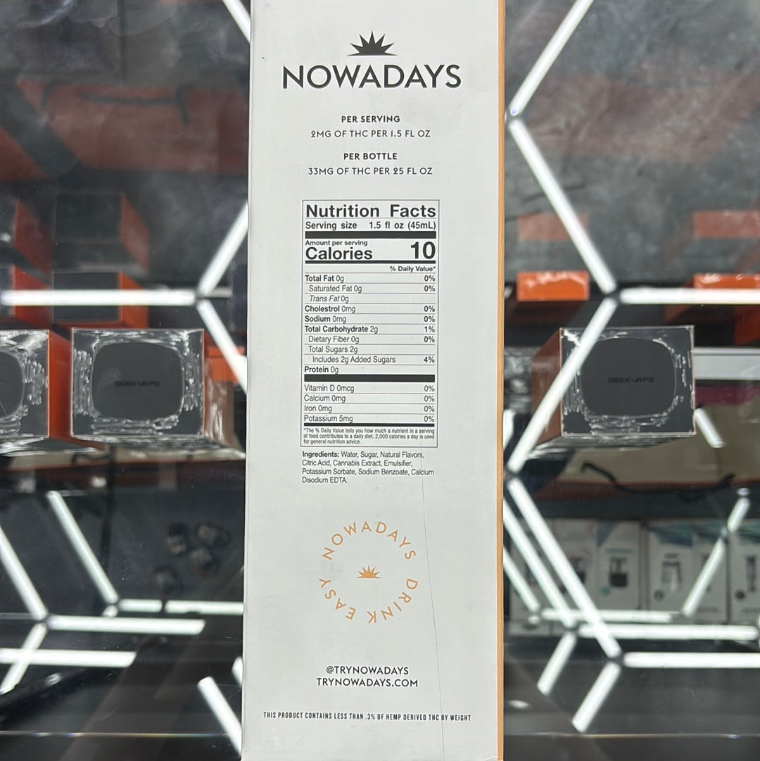 Nowadays cannabis infused drink, 25 fl.OZ/750ML