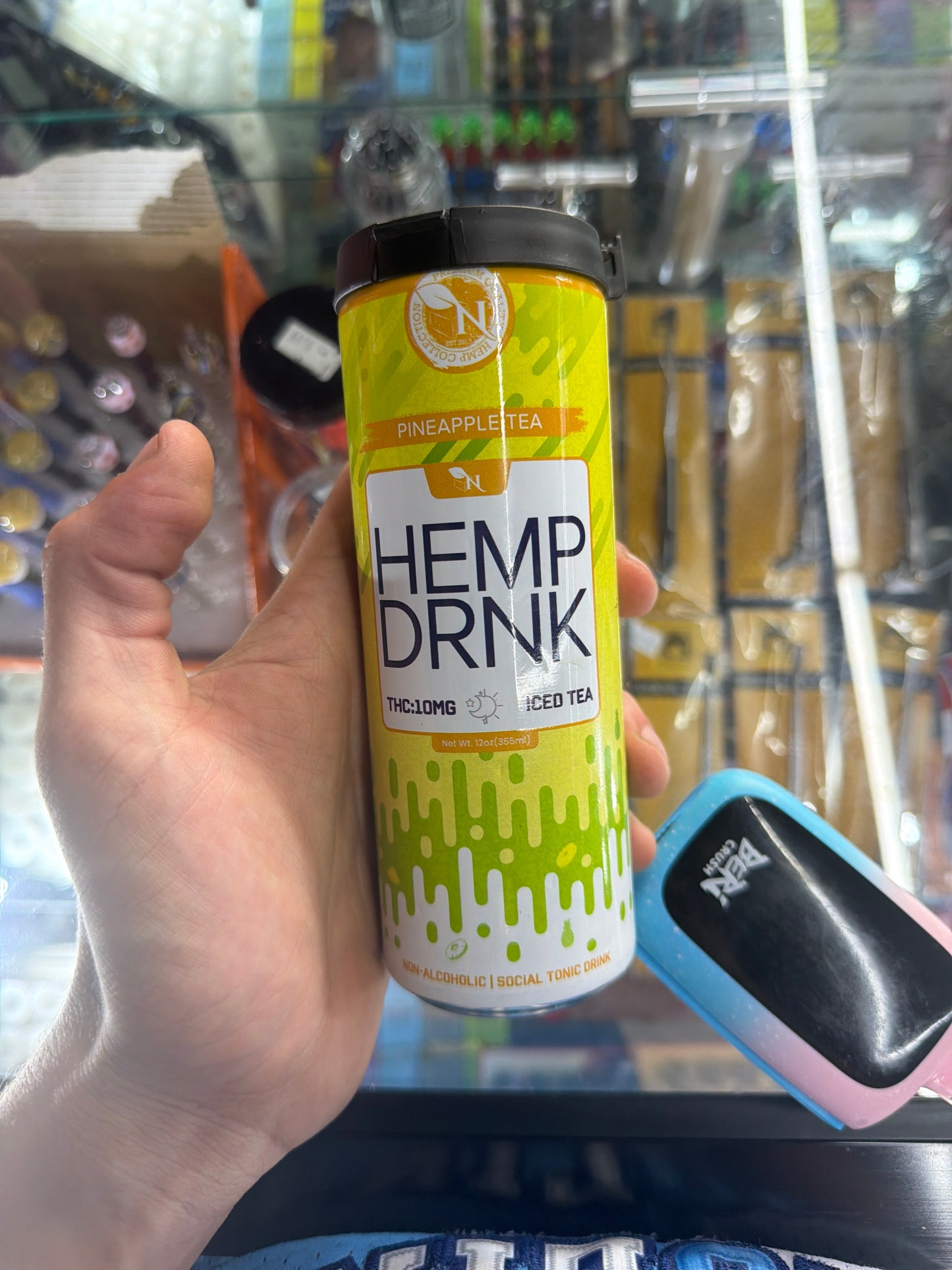 Hemp Collection Hemp Drink 10mg Iced Tea Pineapple Tea
