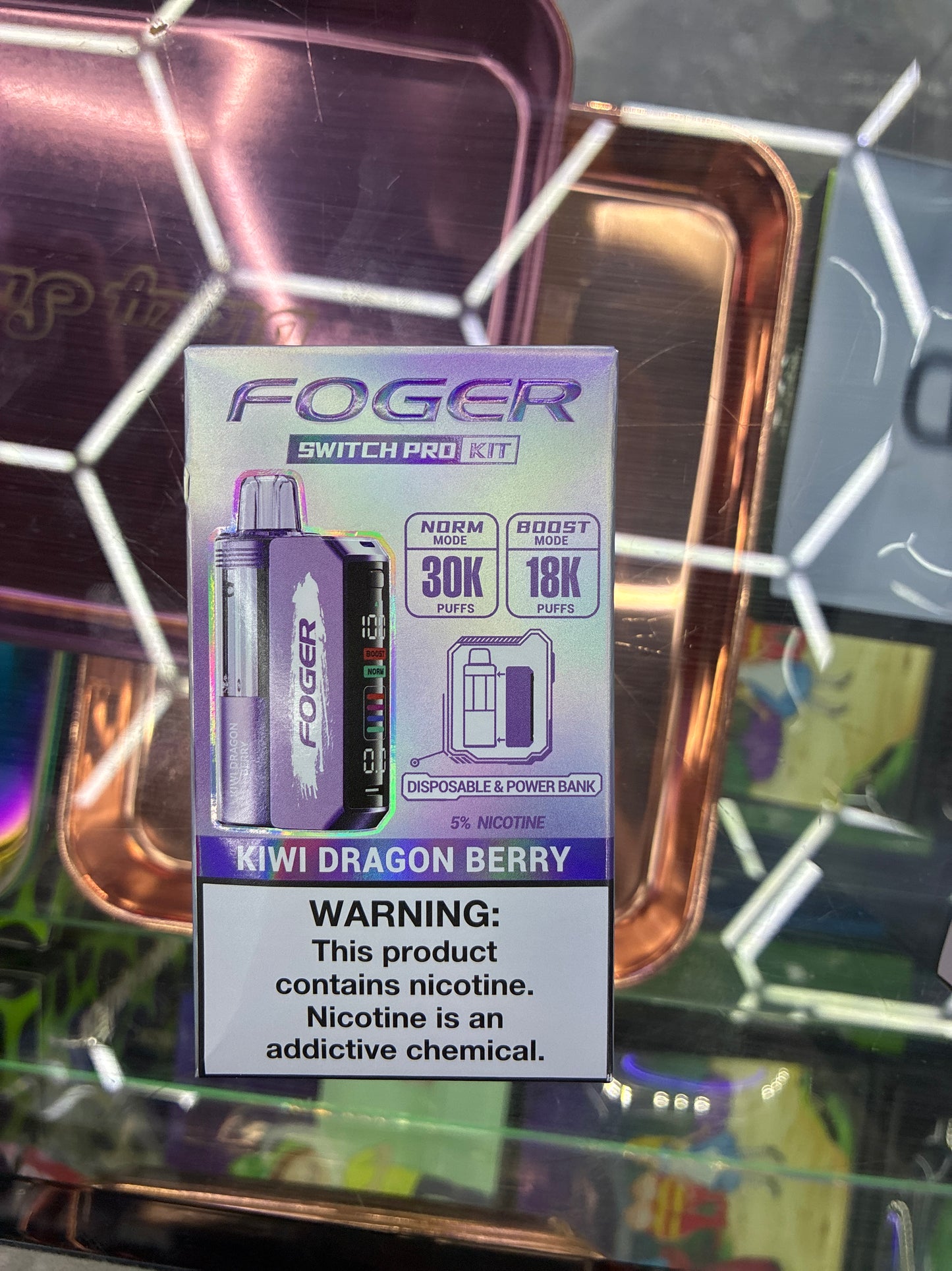 Fogger switch pro disposable kit 30k puffs kiwi dragon berry