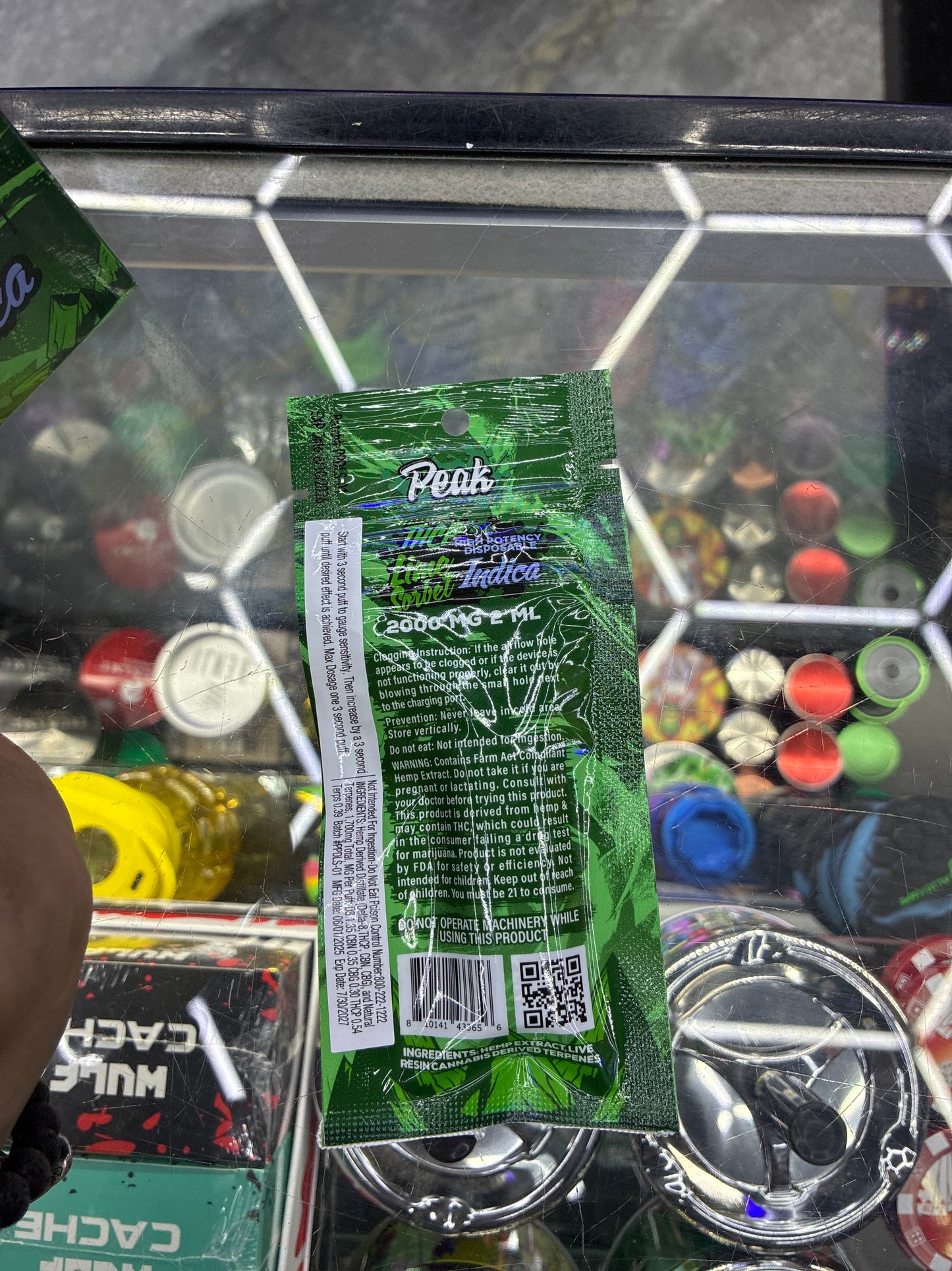 Peak thcp indica like sorbet indica 2g