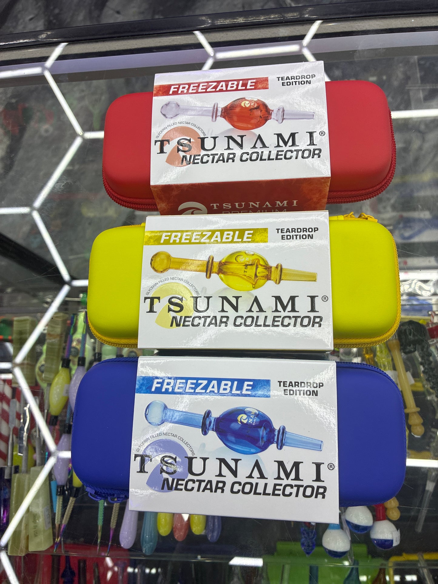 Tsunami freezeable nectar collector teardrop edition yellow