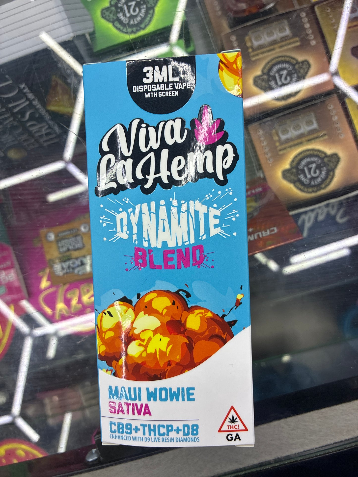 Viva la hemp dynamite blend cb9+thcp+d8 3ml sativa Maui wowie