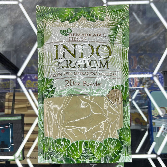Remarkable herbs, indo Kratom , green vein mitragyna speciosa 20oz powder