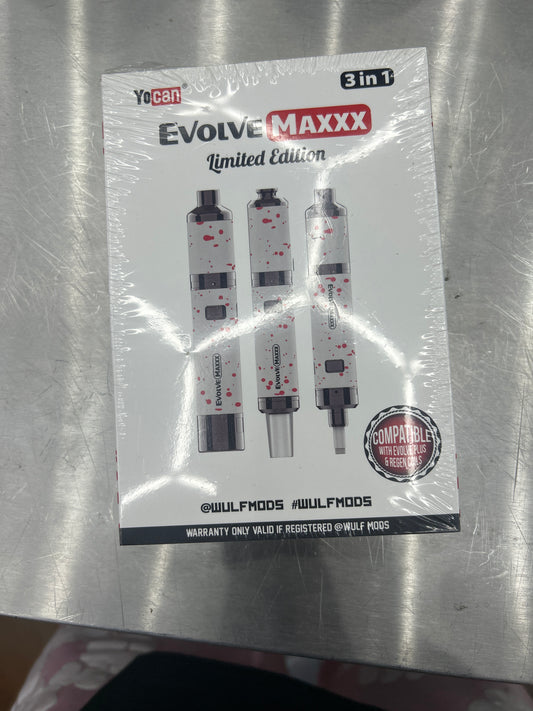 Yocan evolve maxxx 3 in 1 white w red specks