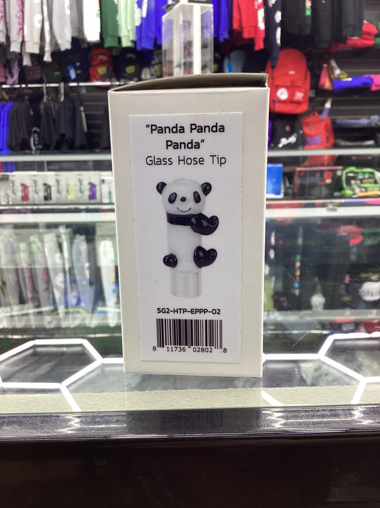 Stundenglass glass hose tip “panda panda panda”