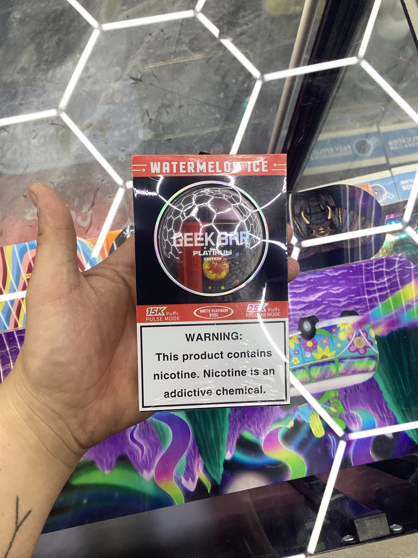 Geek bar platinum watermelon ice