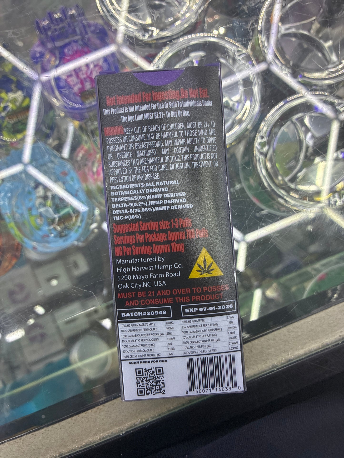 All time high thcp/d9/d8 disposable 2g hybrid rainbow belts