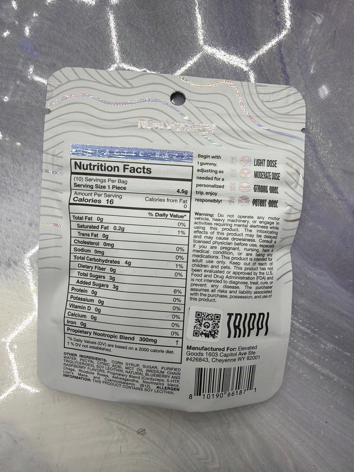 TRIPPI Magic Mushroom Gummies Galactic Razz