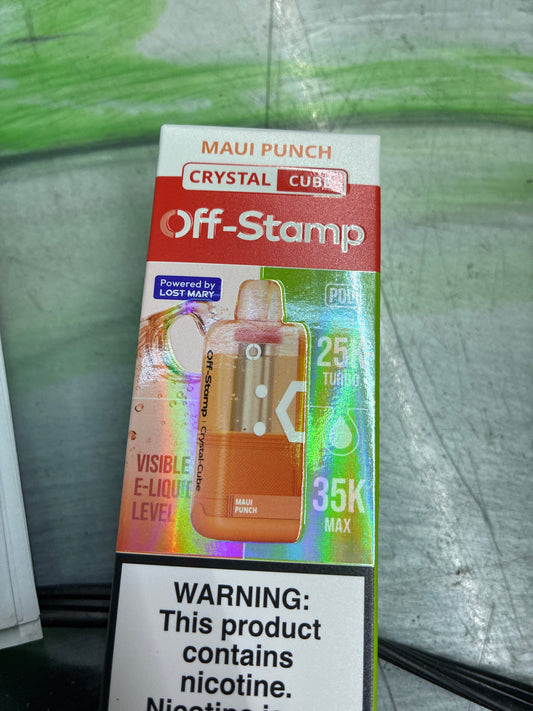 Off stamp Maui punch pod 35k