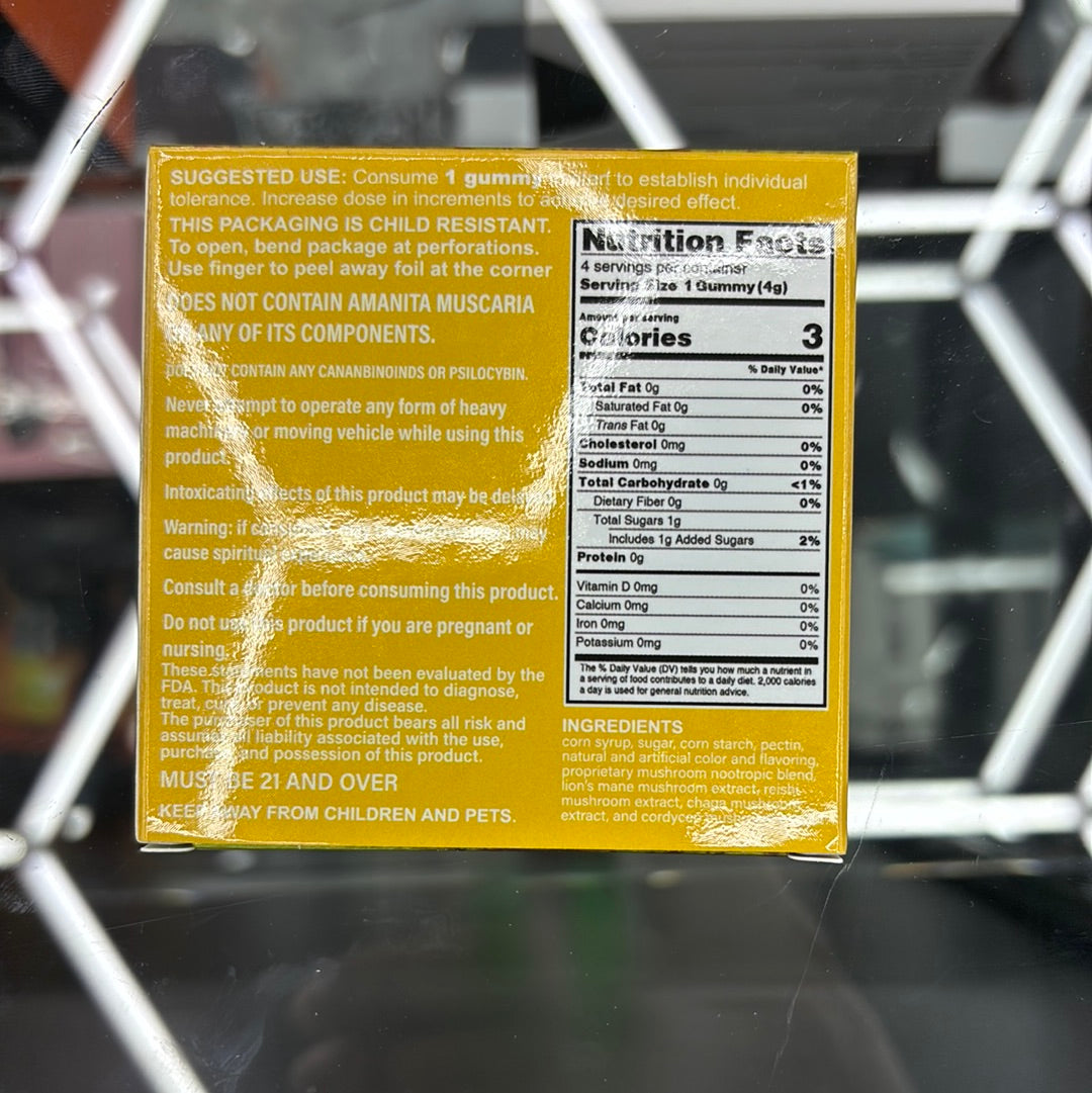 Shrumfuzed 4pack tropical pineapple shroom gummies