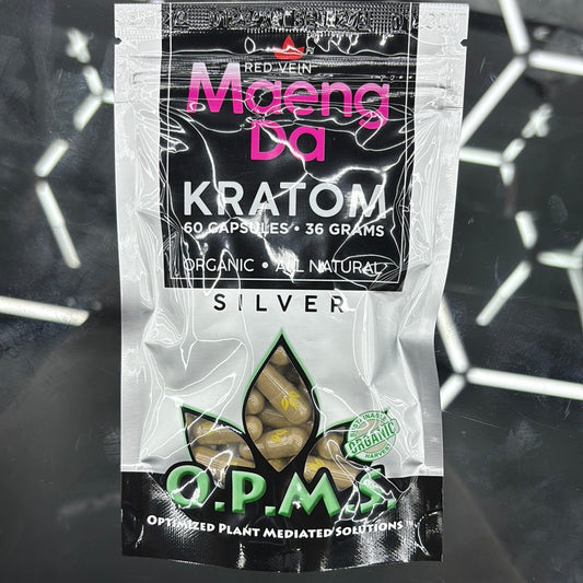 Opms maeng da kratom 60cap silver