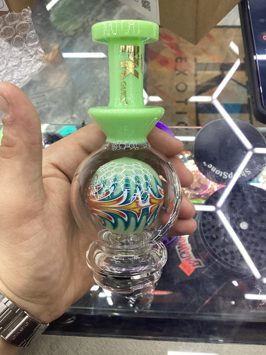 Mk Puffco glass MKAT7 wigwag sphere slime green