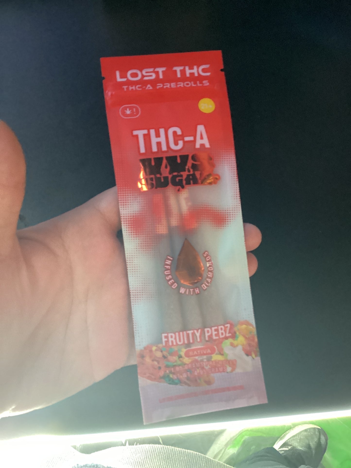Lost thc-a pre-rolls, vvs sugar fruity pebz