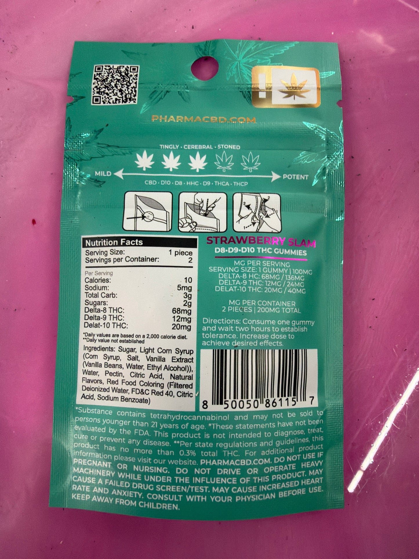 Pharma THC Euphoria Blend – Strawberry Slam