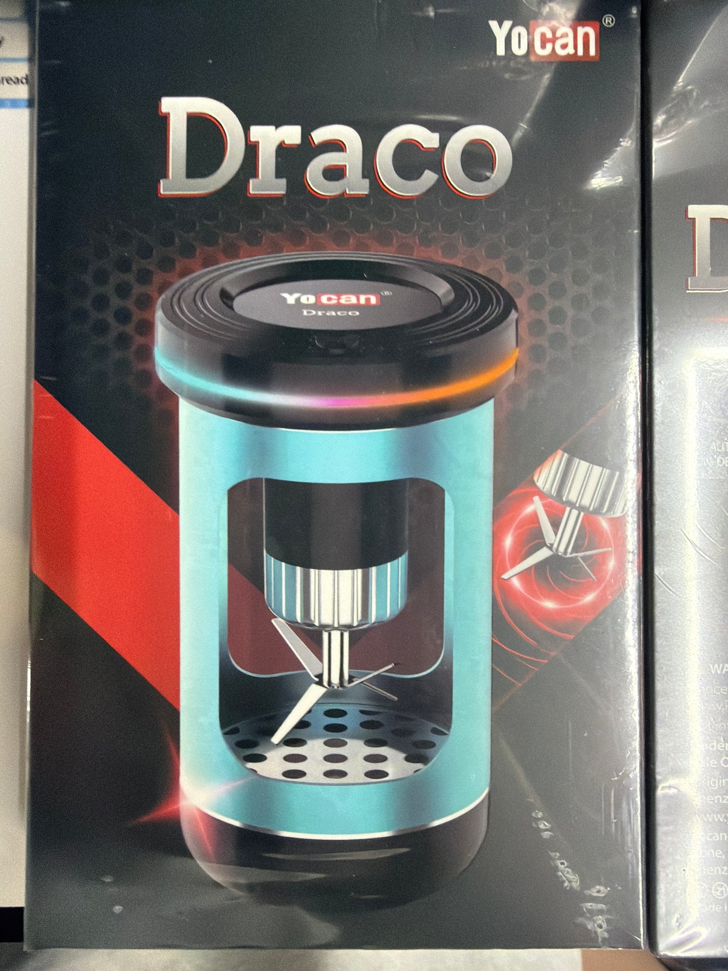 YoCan Draco herb grinder teal