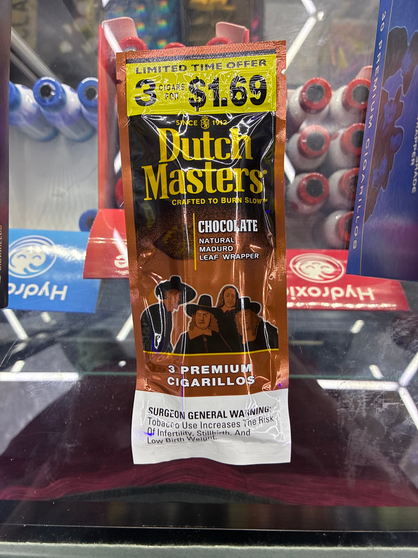 Dutch Masters choclate 3 premium cigarillos