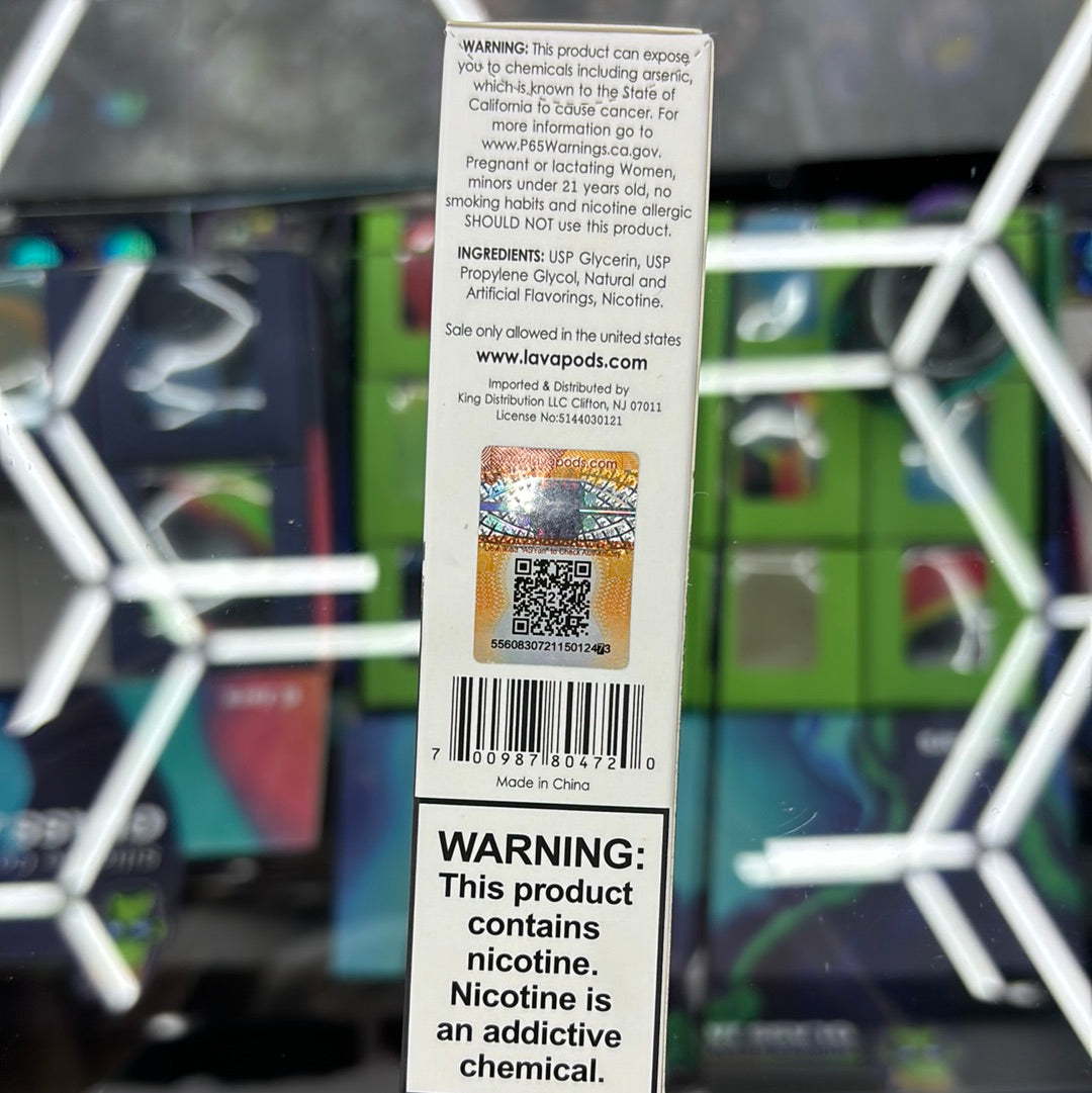 Lava plus 2600 puffs black ice