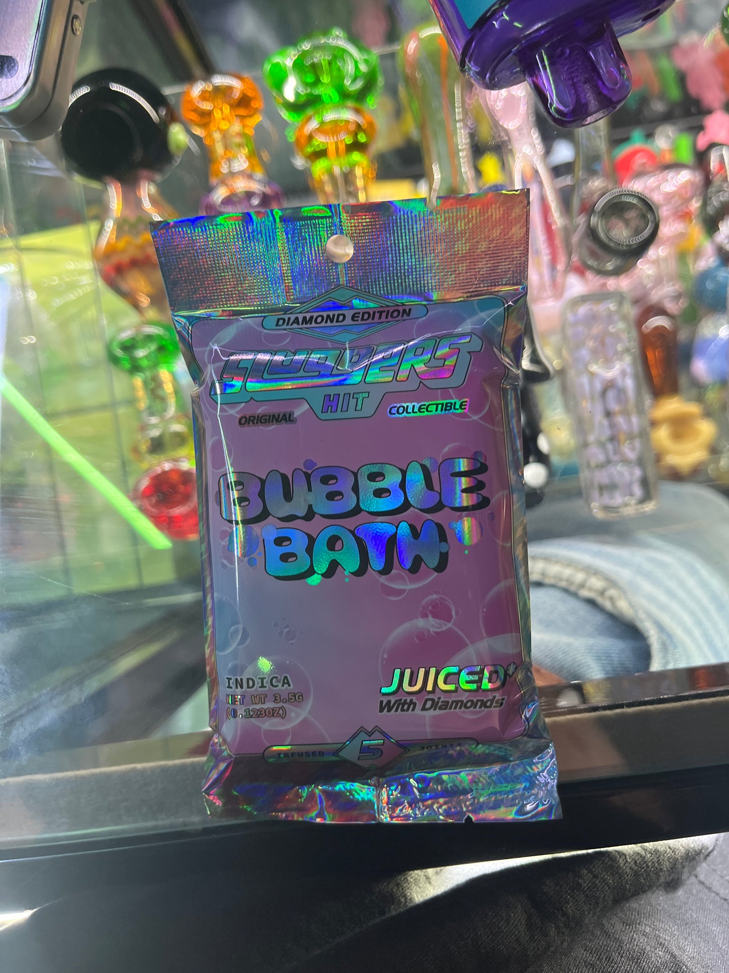 Sluggers hit juiced diamond preroll 5pck bubblebath indica