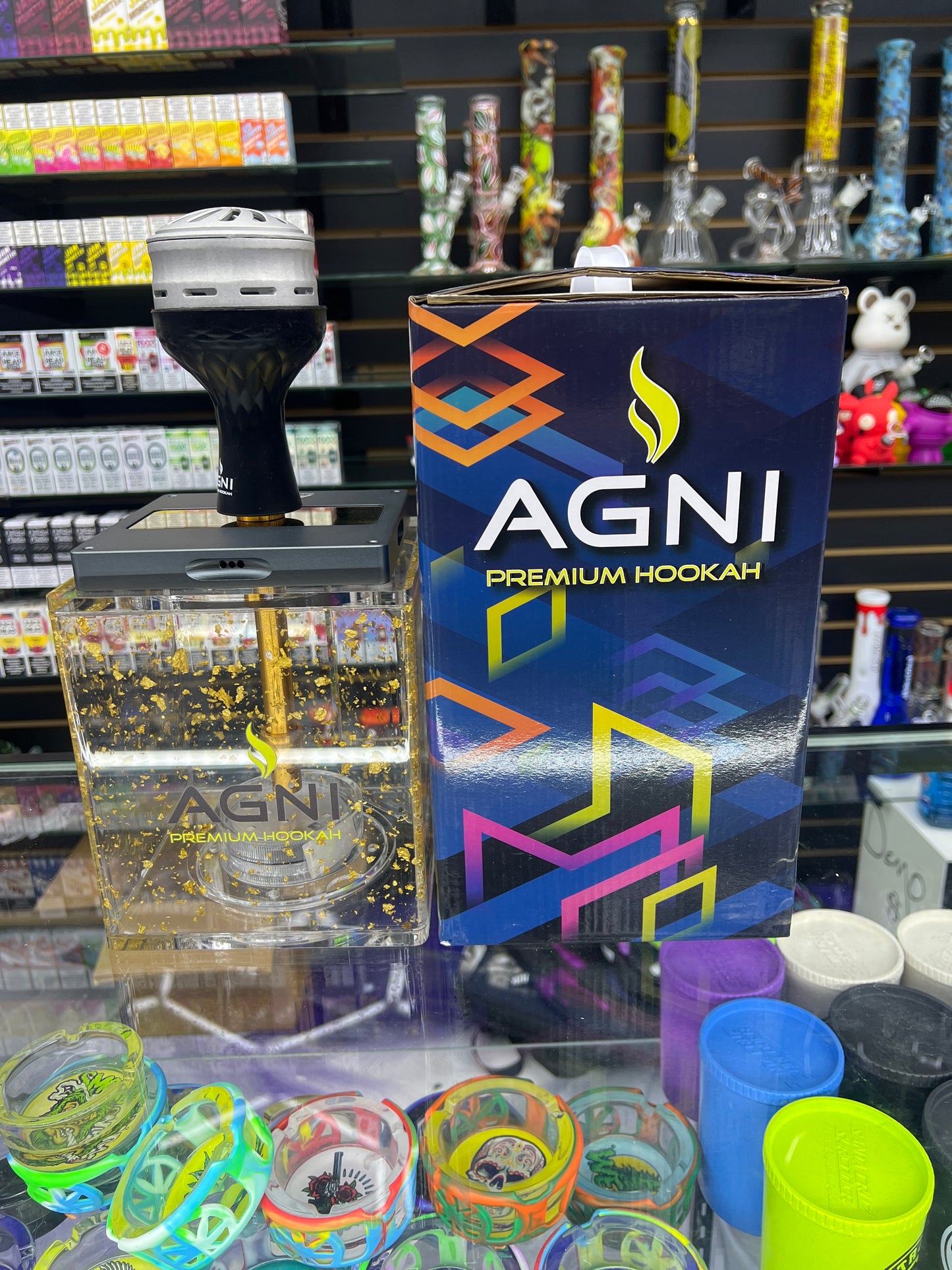 Agni hookah rock premium-gold leaf