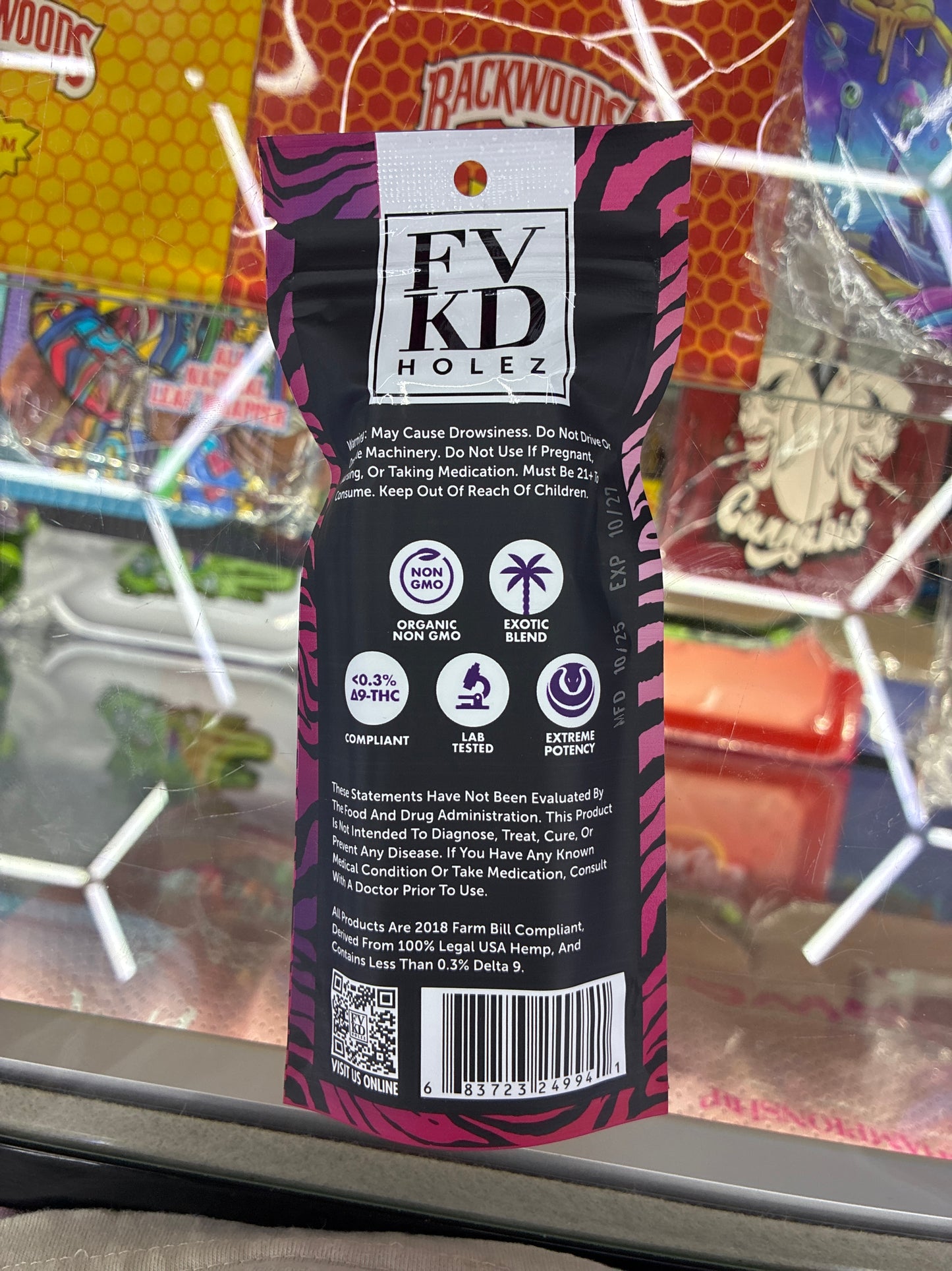 FVKD HOLEZ diamond hash infused 2gx2 indica blackberry kush