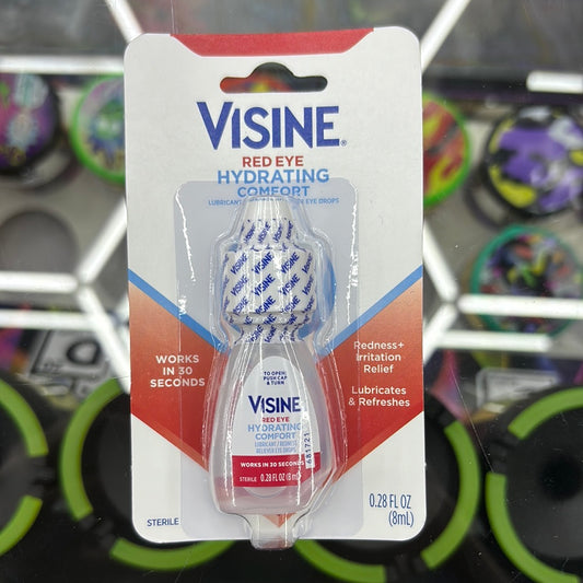 Visine red eye hydrating, comfort, eyedrops