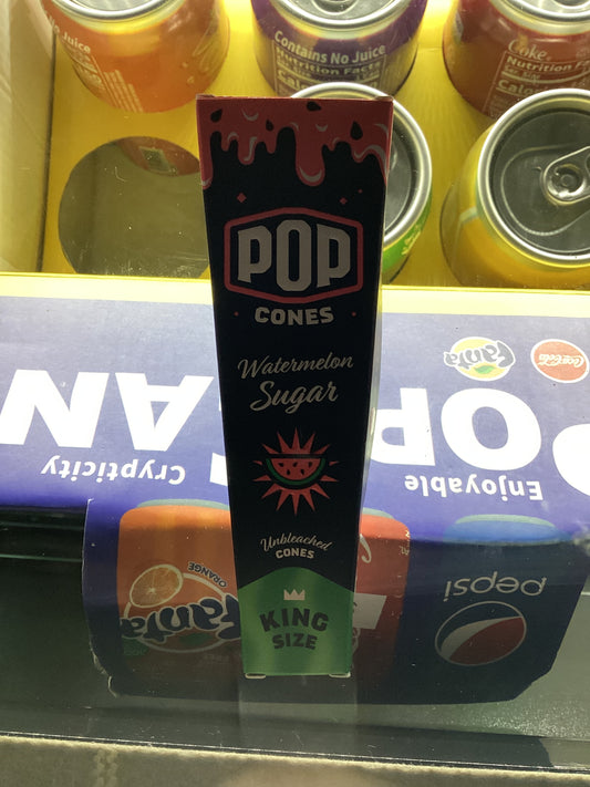 Pop cones watermelon sugar 3 pack king sized cones