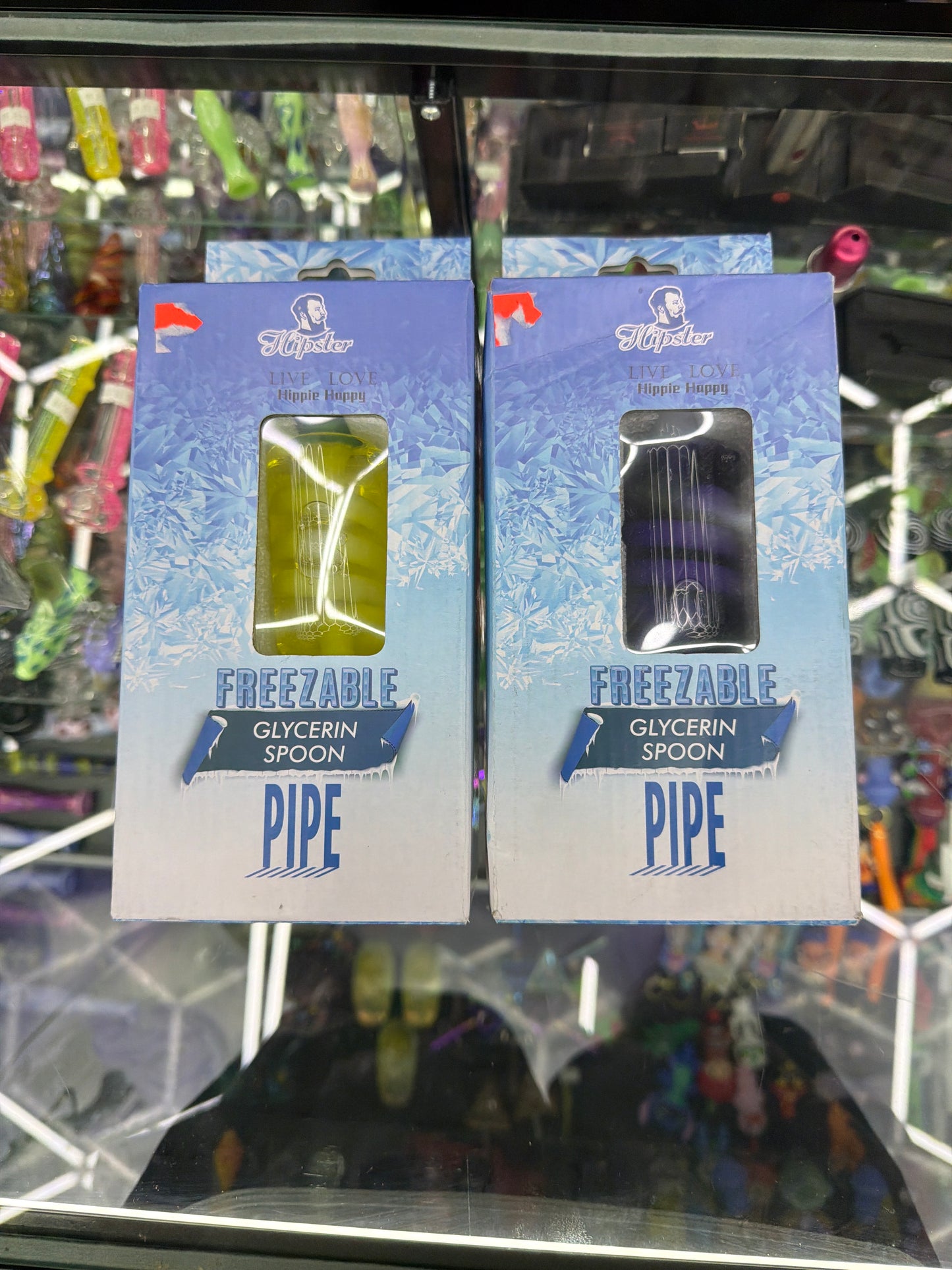 Hipster freezable glycerin spoon pipe