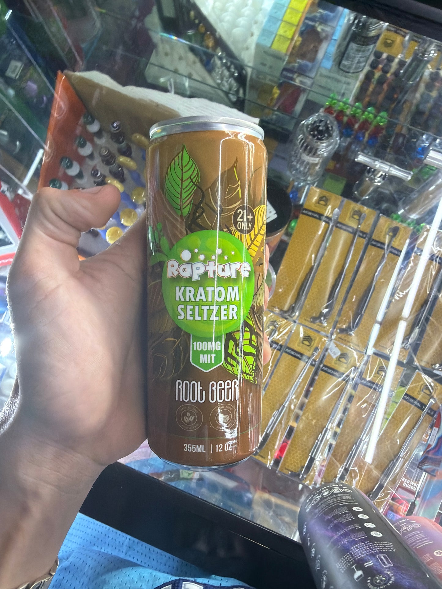 Rapture Kratom Seltzer 100mit root beer