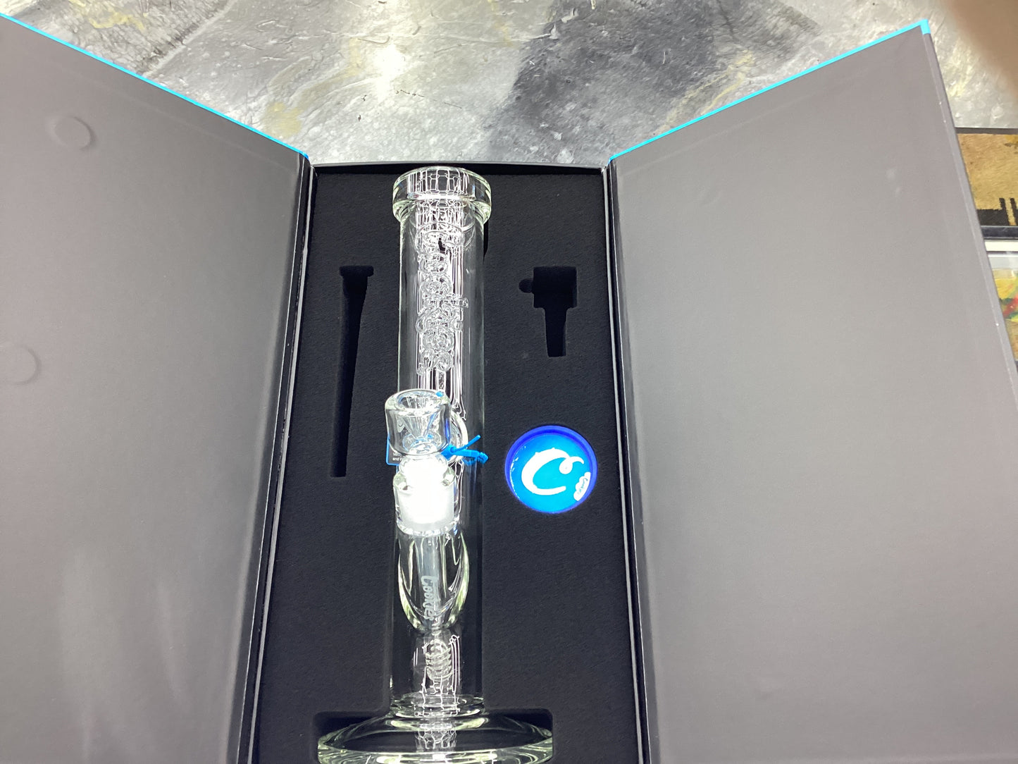 Flame straight 7mm cookies bong