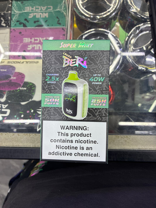 Crush beri super mint 50k puffs