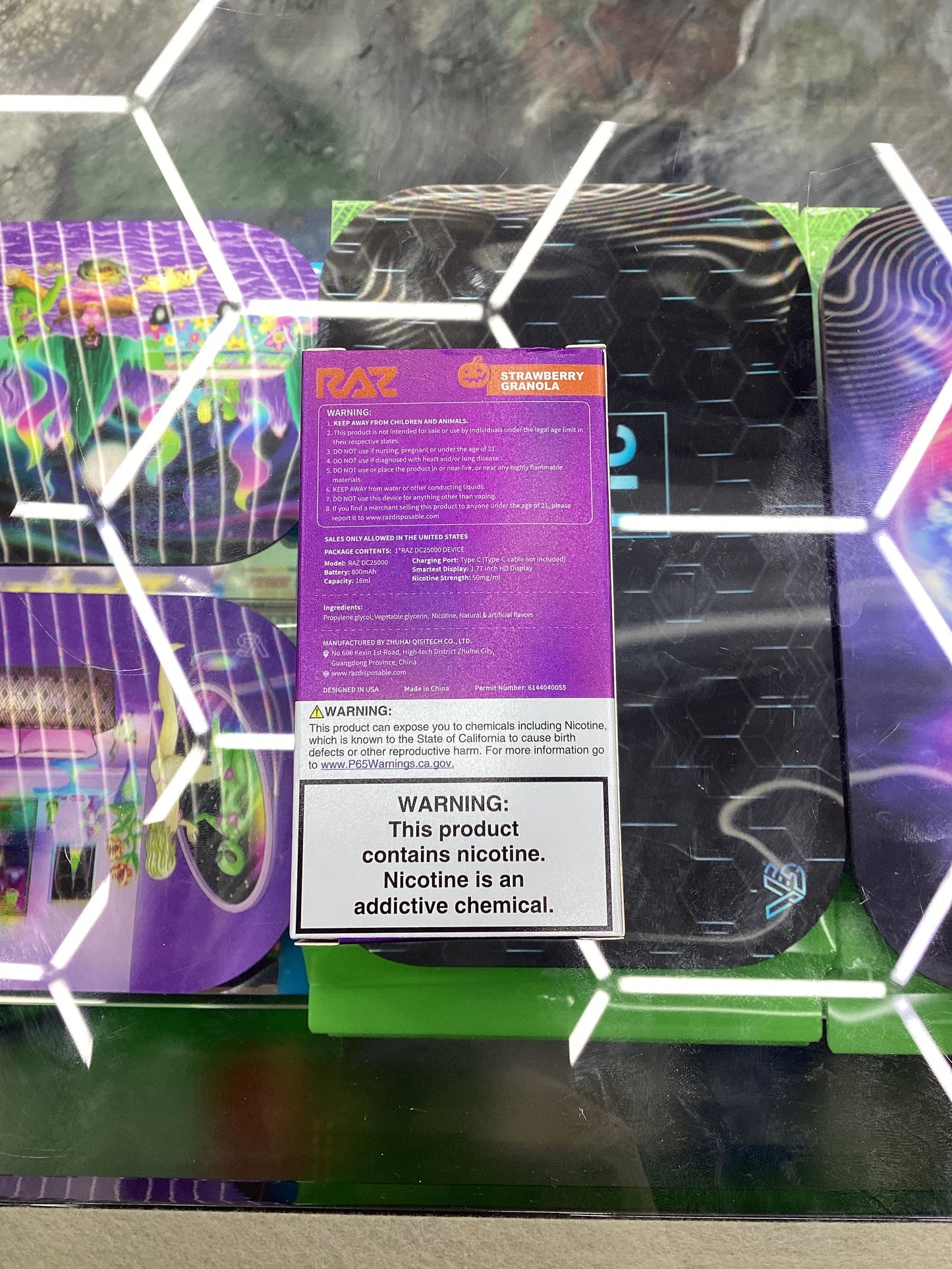 Raz dc25000 25k puffs strawberry granola