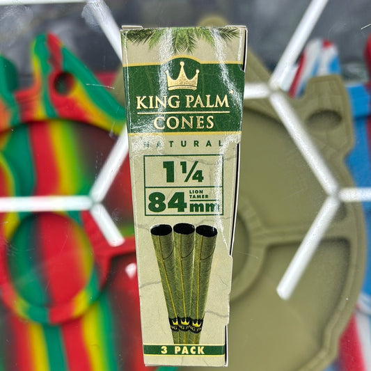 King palm cones natural 1 1/4 84MM 3 pack