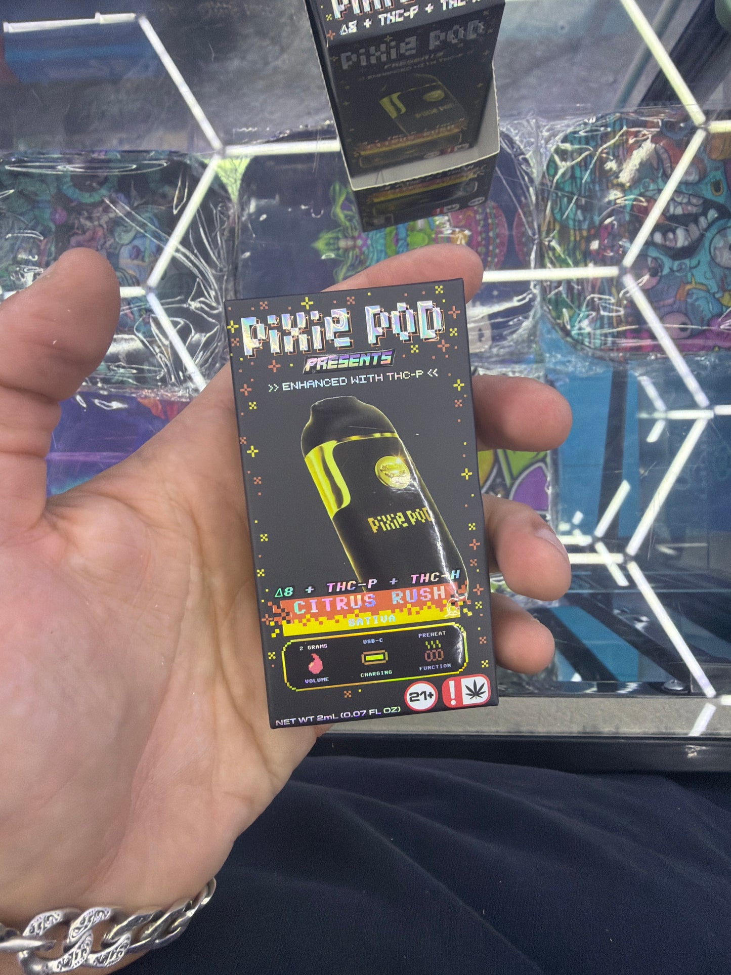Pixie Pod d8 + thc-p + thc-h 2g Citrus Rush Sativa