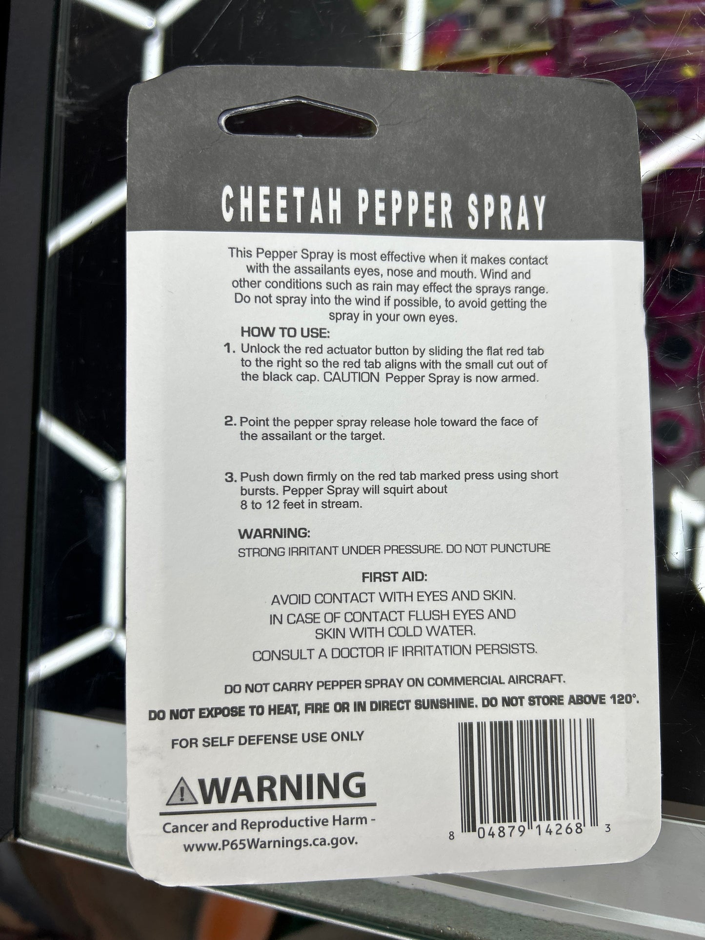 Cheetah Pepper spray defense spray America eagle