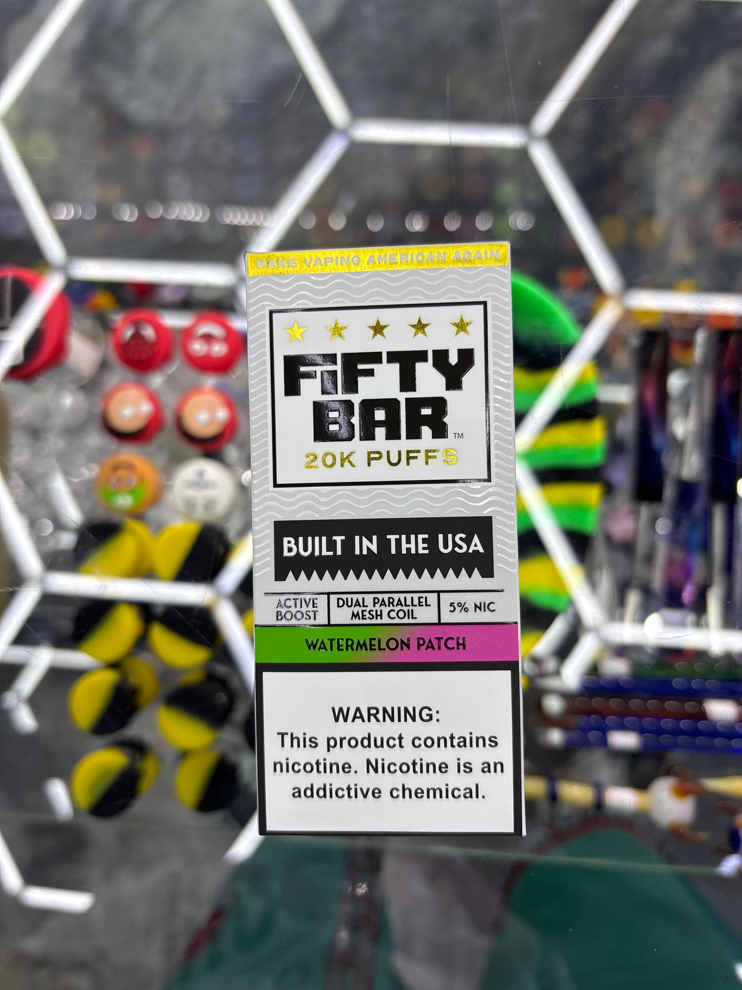 Fifty bar 20K puff watermelon patch