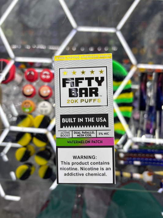 Fifty bar 20K puff watermelon patch