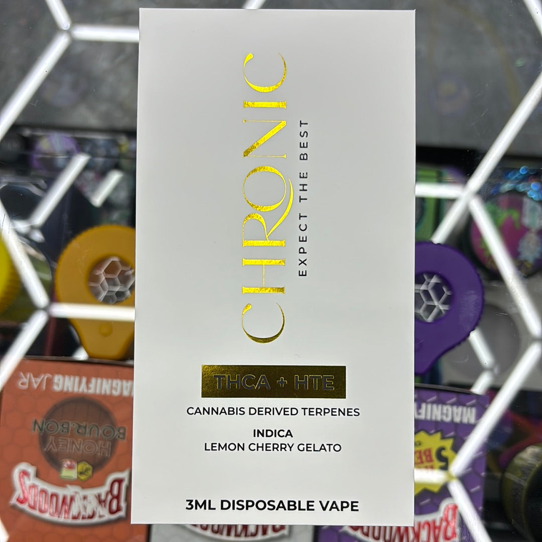 Chronic lemon cherry gelato indica 3g disposable