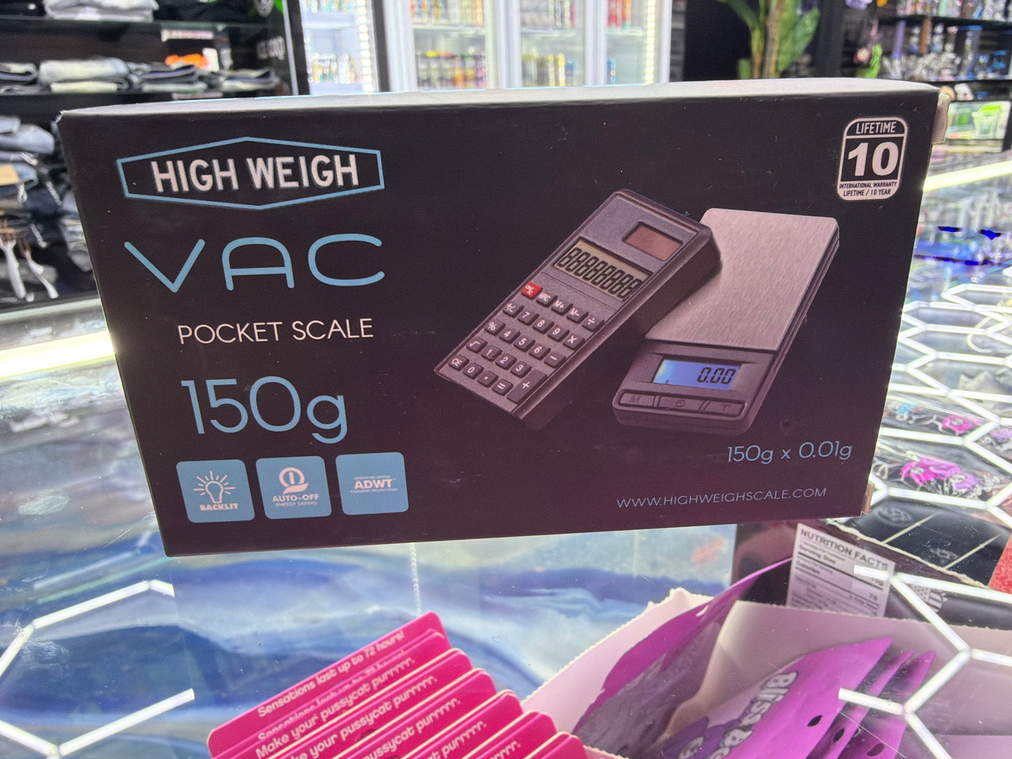 HIGH WEIGH VAC POCKET SCALE 150GX0.01G - BLACK