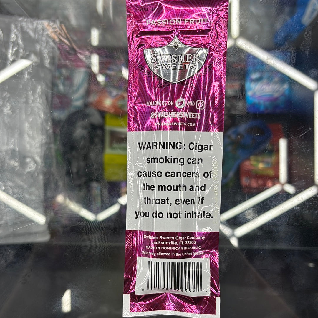 Swisher sweets classic passionfruit, 2 cigarillos