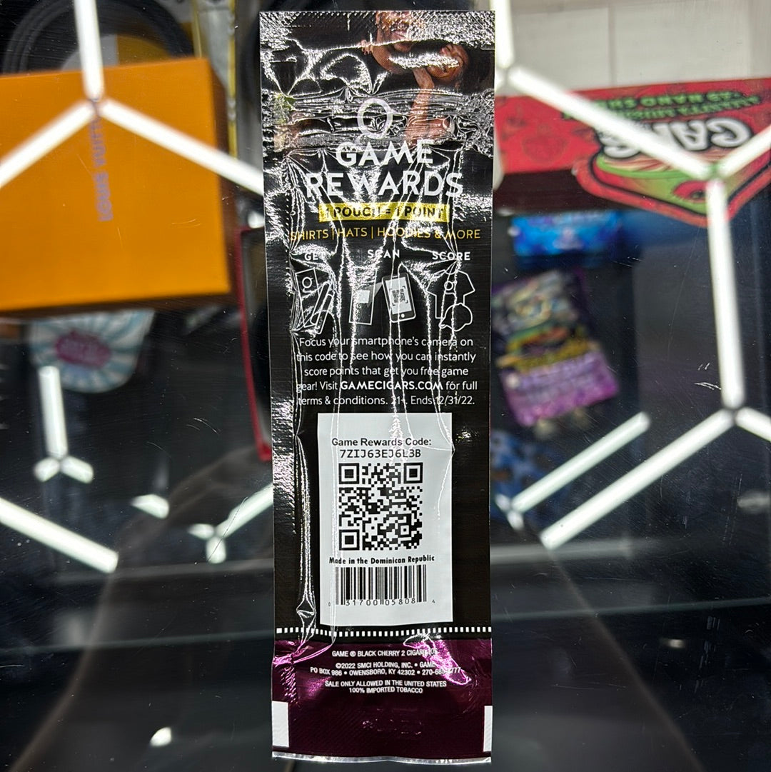 Game black cherry cigarillos