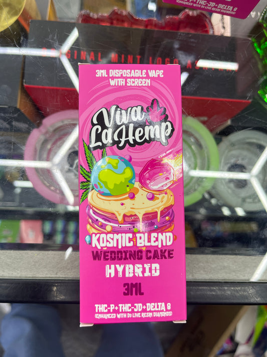 Viva la hemp kosmic blend 3ml hybrid wedding cake