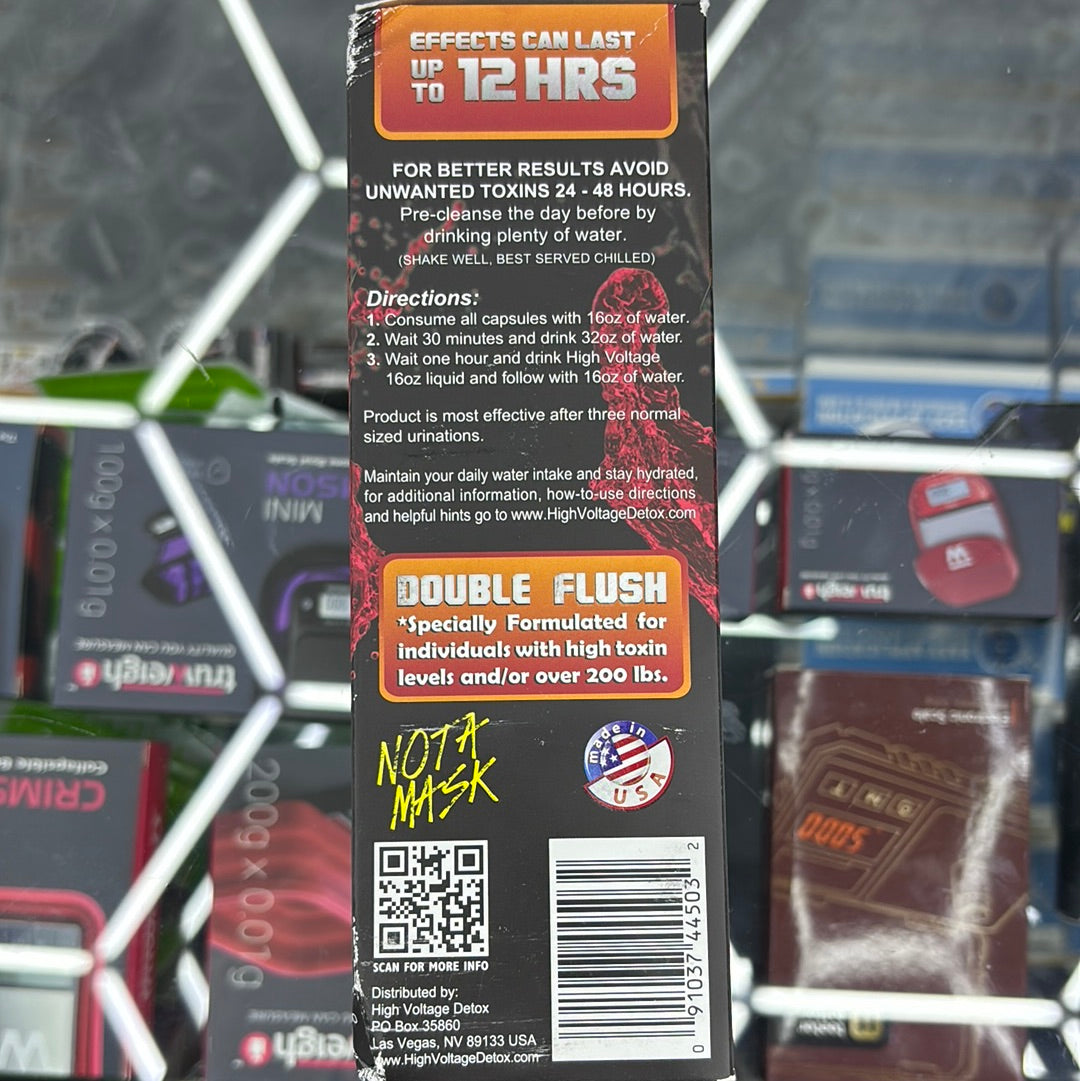 High voltage detox, double flush watermelon flavor 16oz