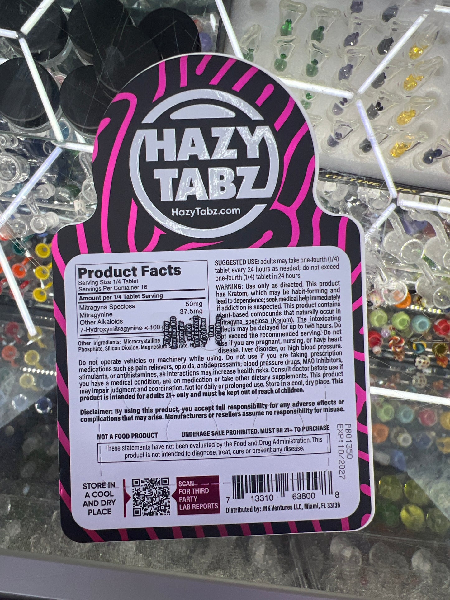 Hazy Tabz advanced kratom extracts 800mg 4ct strawberry