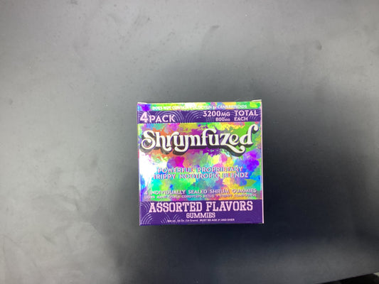 Shrumfuzed 4pack assorted flavors shroom gummies