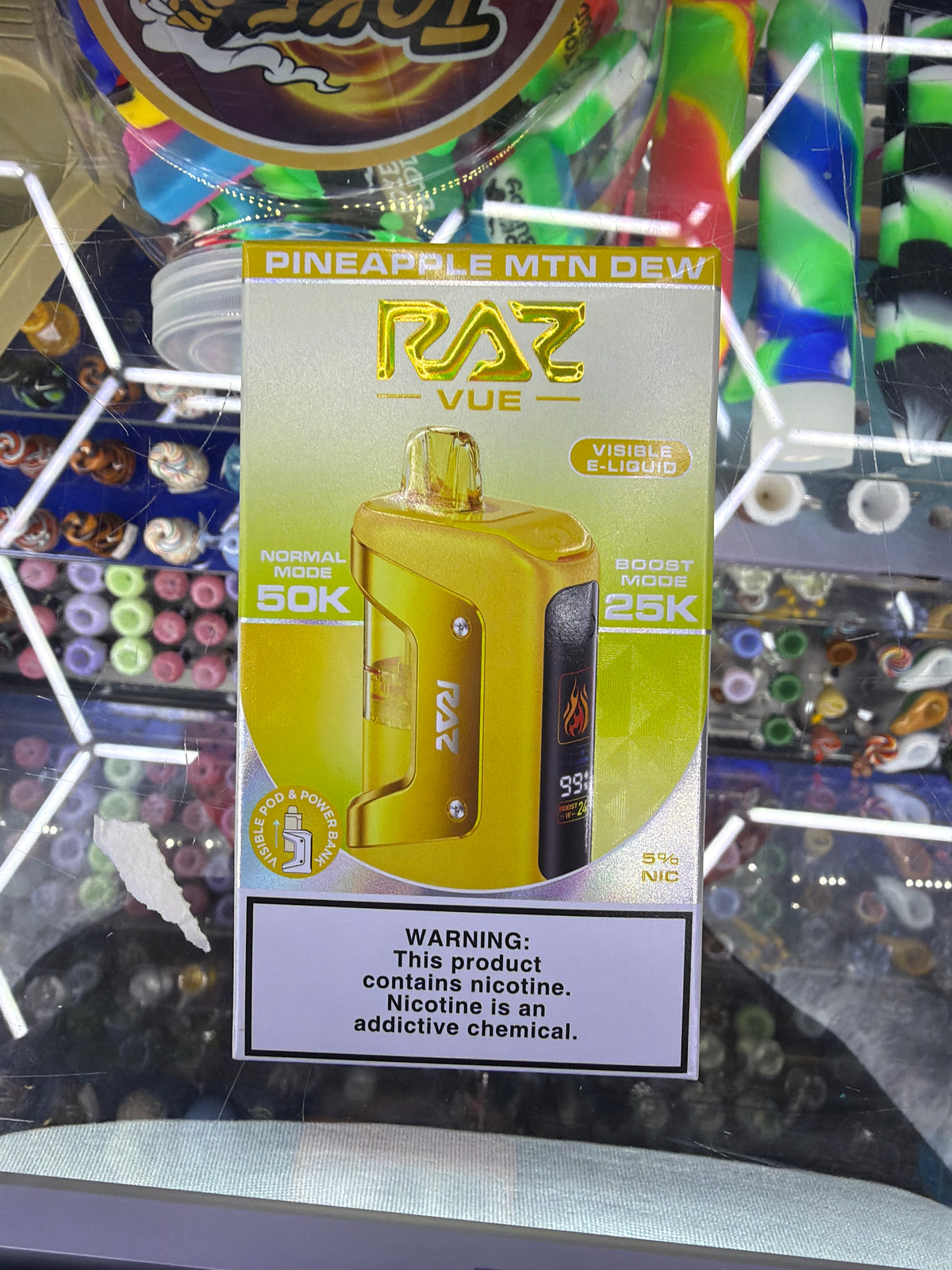 Raz Vue Kit 50k puff disposable Pineapple Mtn Dew