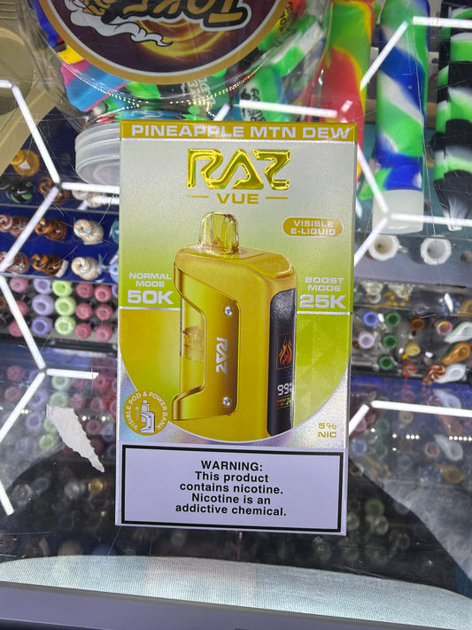 Raz Vue Kit 50k puff disposable Pineapple Mtn Dew