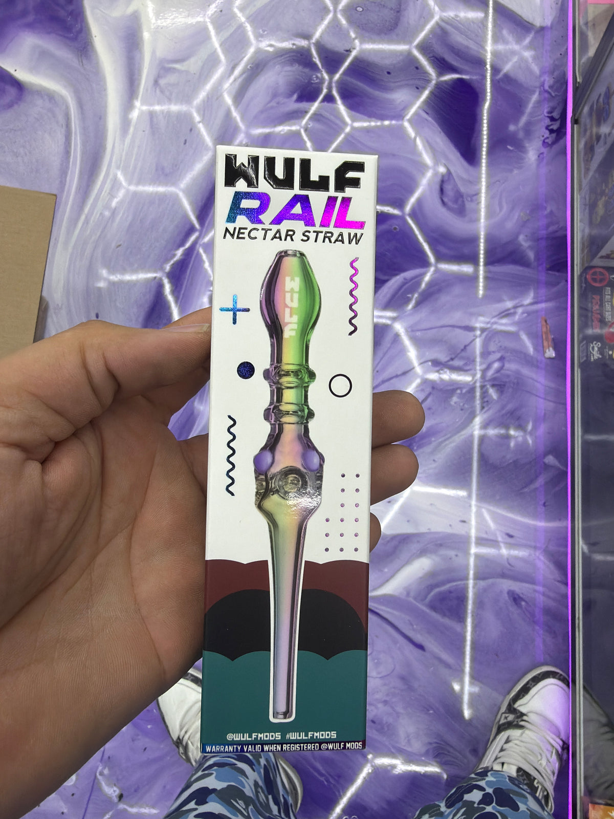 Wild rail nectar straw rainbow