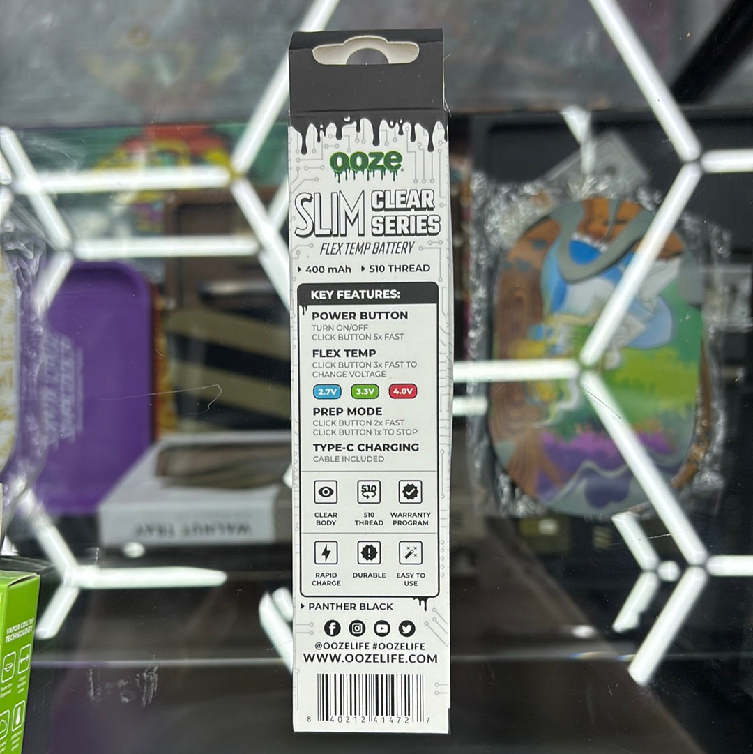 Ooze slim clear series black